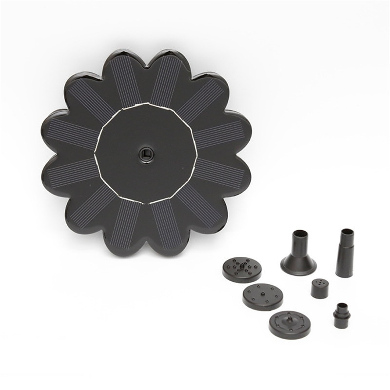 Solárne čerpadlo, fontána, záhrada, vonkajšia krajina, rybník, plávajúci bazén, vtáčia vanička, záhradná dekorácia 160 l/h DC 4,5 – 10 V