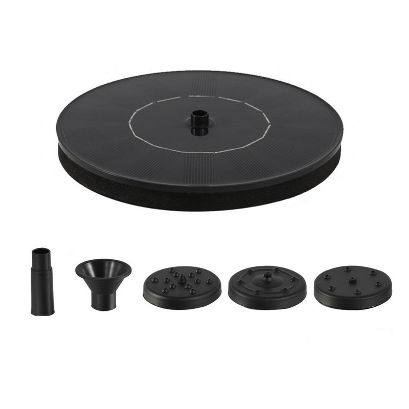 180L/H saulės fontanas Saulės vandens fontanas Sodo baseino tvenkinys lauko saulės baterijų fontanas Plaukiojantis fontanas Sodo apdaila