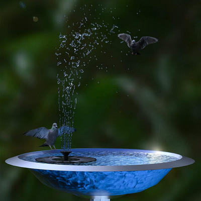 Фонтан, баня за птици. 1,4 W помпа за фонтан със слънчева енергия за баня за птици, градина, езерце, басейн, аквариум, аквариум, на открито