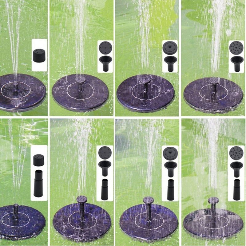 Saulės energija varomas vandens fontanas Plaukiojantis saulės fontanas siurblys baseinas tvenkinys krioklys sodo dekoras lauko paukščių vonia saulės kolektoriai Fuente