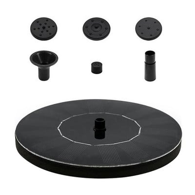 Solárne fontánové čerpadlo 16/13 cm záhradná fontána, dekorácia bazéna, jazierka, solárny panel, fontána, vodné čerpadlo, záhradná dekorácia