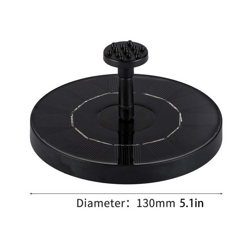 Mini saulės vandens fontanas Baseinas Tvenkinys Krioklys Fontanas Sodo apdaila Lauko paukščių vonia Saulės energija varomas fontanas Plaukiojantis vanduo