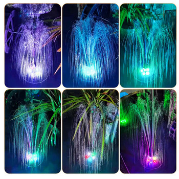 Ηλιακή αντλία σιντριβανιού 4,7V/3W Πολύχρωμα φώτα LED Κυμαινόμενο Σιντριβάνι Κήπος Αντλία Πισίνες Λίμνη Διακόσμηση γκαζόν