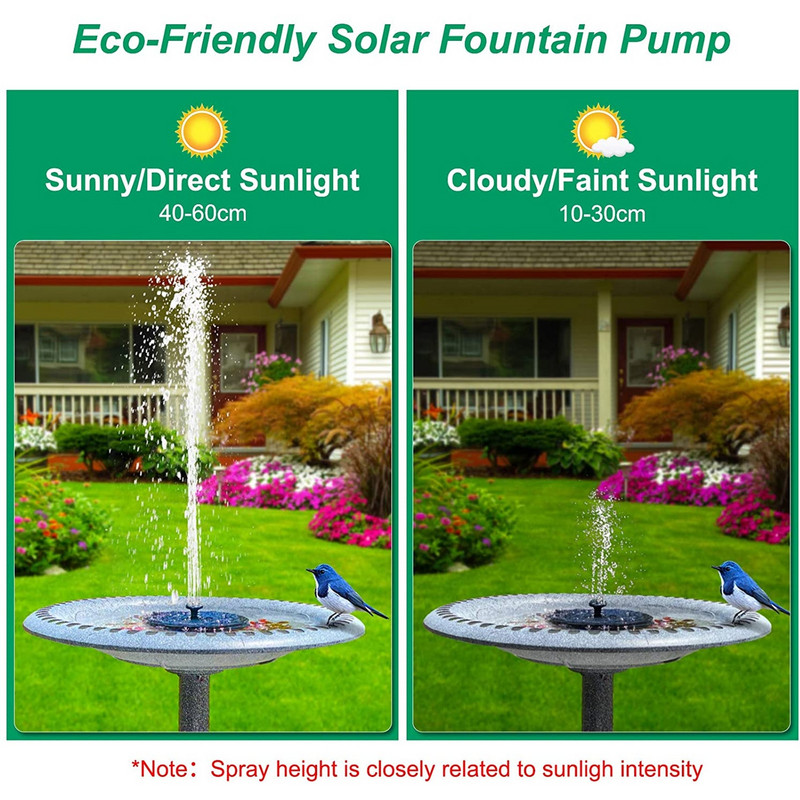 4,7 V / 3 W solárne vodné fontánové čerpadlo, farebné LED svetlá, plávajúca záhradná fontána, čerpadlo, bazény, jazierko, trávnik, dekorácia