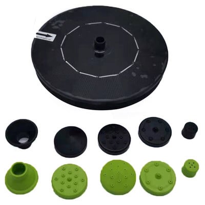 Solárne fontánové čerpadlo 6V/1W Kruhové záhradné solárne vodné čerpadlo Solárne vodné čerpadlo Plávajúce fontánové čerpadlo pre vtáčie kúpele alebo jazierka