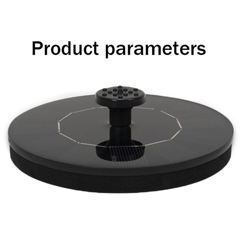 Solárne fontánové čerpadlo 6V/1W Kruhové záhradné solárne vodné čerpadlo Solárne vodné čerpadlo Plávajúce fontánové čerpadlo pre vtáčie kúpele alebo jazierka