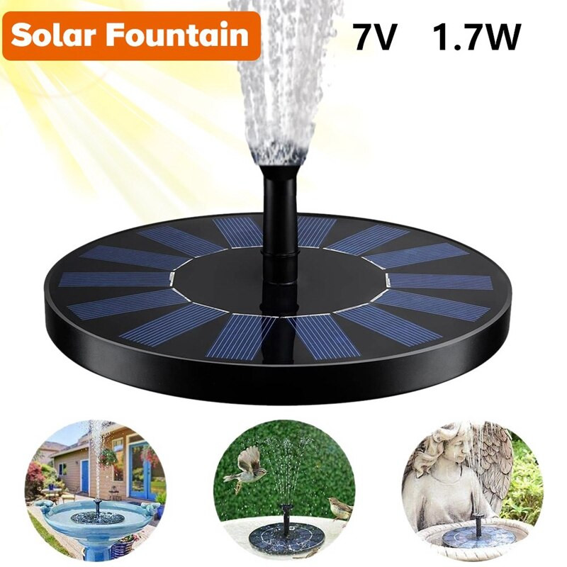 Mini solárna fontána bazén jazierko vodopád fontána záhradná dekorácia vonkajšia vtáčia kúpeľ solárna fontána