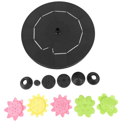 Solárne fontánové čerpadlo Plávajúce fontánové čerpadlo pre vtáčí kúpeľ, akvárium, akvárium a vonkajšiu záhradnú dekoráciu