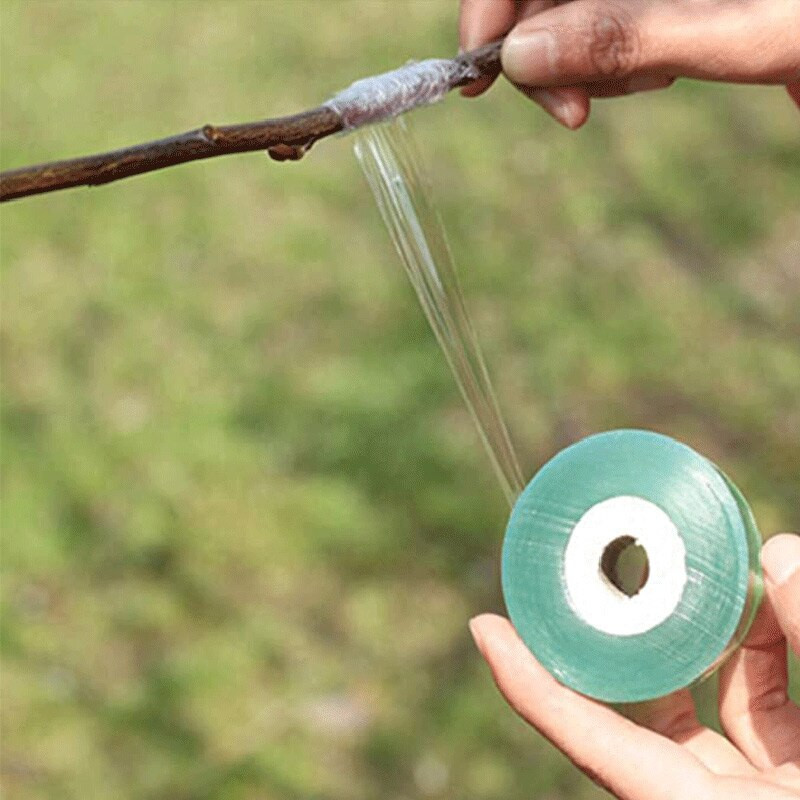 Skiepijimo juosta, 2 vnt., ištempiama sodo augalų juosta Lipni plėvelė juosta vaismedžių sodinimui medelyne 3/4/5cm*100M LBE