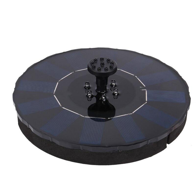 S 5 tryskami, solárne napájané fontánové čerpadlo, farebné LED solárne vodné fontány pre záhradné vtáčie kúpadlo, jazierko, akvárium s rybami.