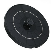 Vylepšená solárna fontána so 6 tryskami, 3,8 W solárne čerpadlo na fontánu, solárna fontána do vtáčieho kúpeľa, jazierka, bazéna