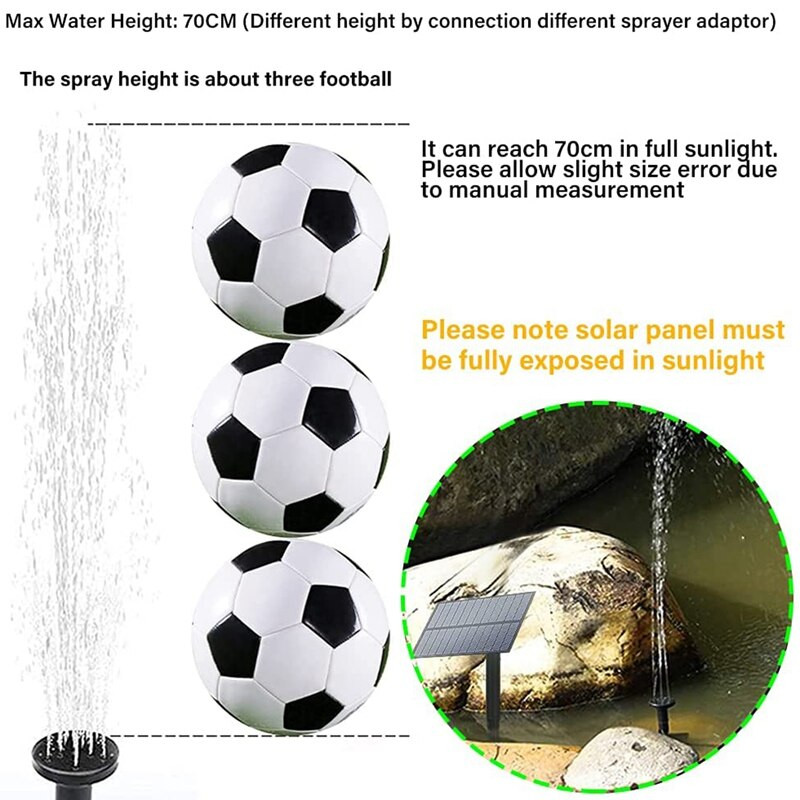 Vandens fontano siurblys lauke, patobulintas saulės energijos šaltinio tvenkinio siurblio rinkinys su kuoleliu, saulės energija varomas vandens fontano siurblys