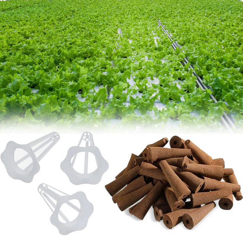 Sėklų ankščių krepšeliai – Augalų sėklų pradžios rinkinys Hidroponinis auginimo rinkinys Sėklų kempinės Auginimo krepšeliai, skirti sėklai pradėti šaknų augimą (50 P