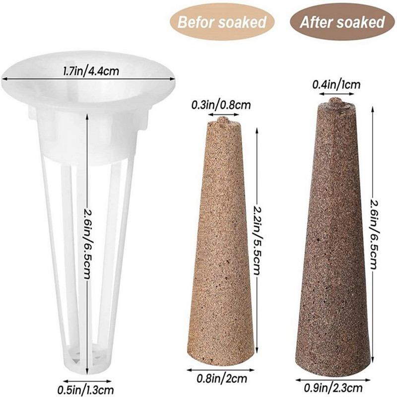 Sėklų ankščių krepšeliai – Augalų sėklų pradžios rinkinys Hidroponinis auginimo rinkinys Sėklų kempinės Auginimo krepšeliai, skirti sėklai pradėti šaknų augimą (50 P