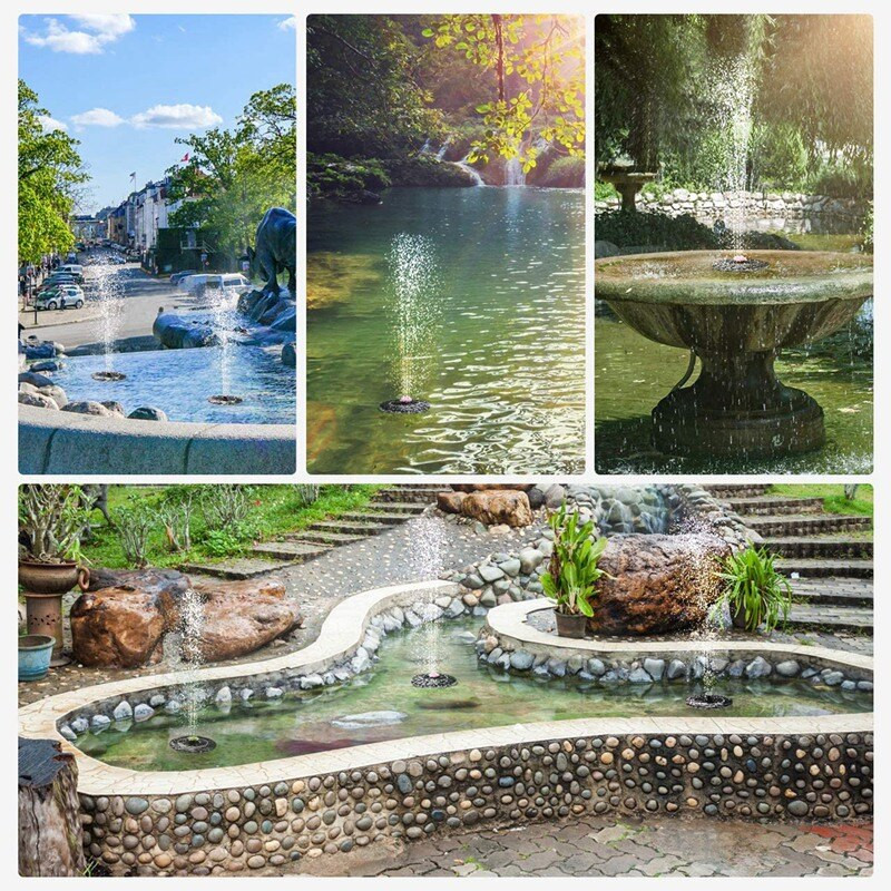 Päikeseenergia purskkaevupump Ujuv purskkaevupump linnuvanni basseini akvaariumi ja väliaia kaunistamiseks