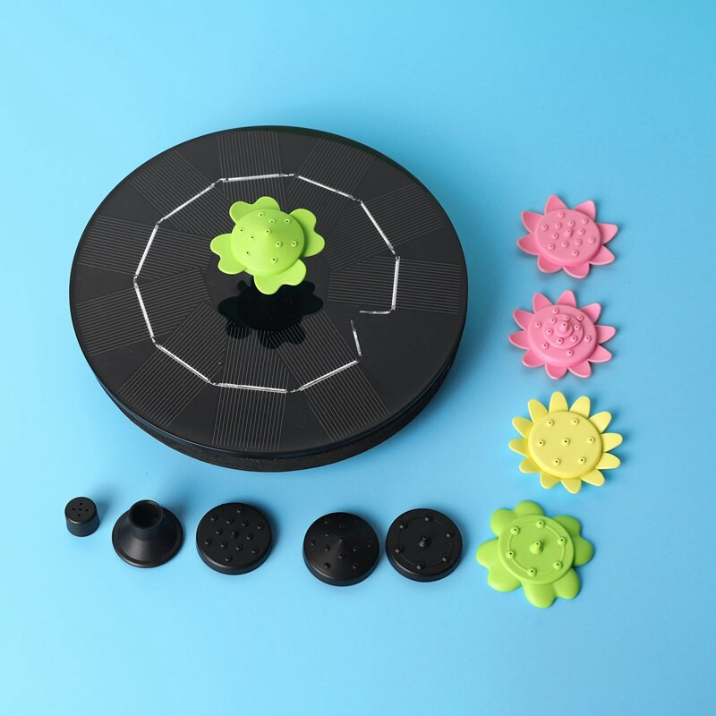 Solárne fontánové čerpadlo Plávajúce fontánové čerpadlo pre vtáčí kúpeľ, akvárium, akvárium a vonkajšiu záhradnú dekoráciu