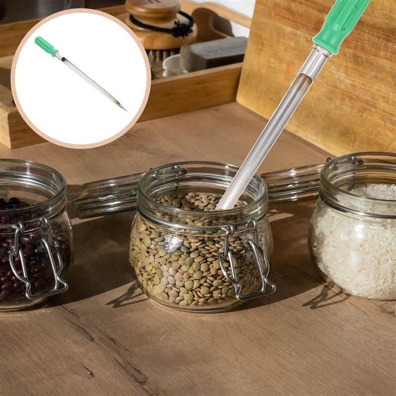 Kviečių kukurūzų ryžių grūdų miltelių mėginių ėmiklis nerūdijančio plieno grūdų mėginių ėmiklis