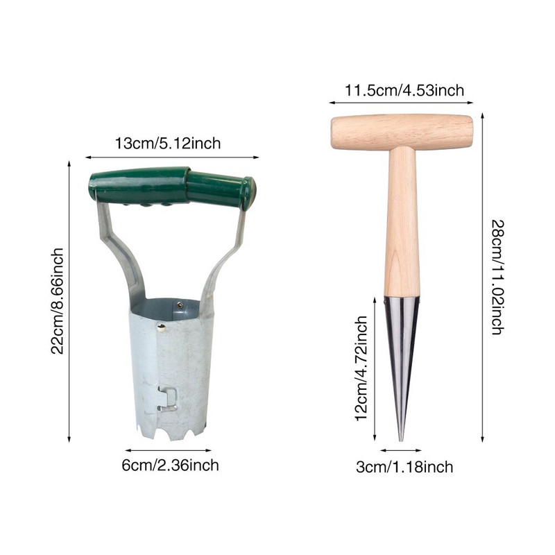 2 vnt Žemės ūkio namų sodo įrankis Bonsai su skylučių perforatoriumi rankinis sodinimo persodinimo rinkinys nešiojamas sukulentų įtaisas