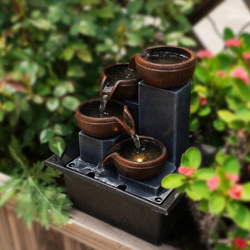 Stalinio fontano papuošalai Namų sodininkystei puošmena Rokas Vandens fontanas Amatai Dovanos Stalinio stalo puošmenos