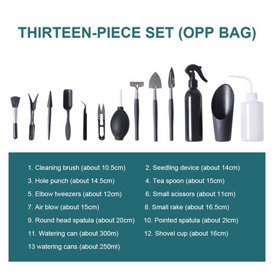 8/13 vnt. sodo sodintuvų rinkinys Sultingi augalai Įrankiai Sodo rankinių įrankių rinkinys Kambarinių bonsų miniatiūrinių persodinimo sodinukų rankinis įrankis