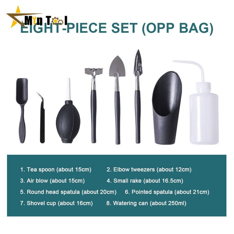 8/13 vnt. sodo sodintuvų rinkinys Sultingi augalai Įrankiai Sodo rankinių įrankių rinkinys Kambarinių bonsų miniatiūrinių persodinimo sodinukų rankinis įrankis