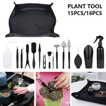 15/16 τμχ Mini Garden Hand Tools Transplanting Outdoor Bonsai Set Φύτευση λουλουδιών χυμώδεις μικροσκοπικοί σπόροι για να φυτέψετε προμήθειες