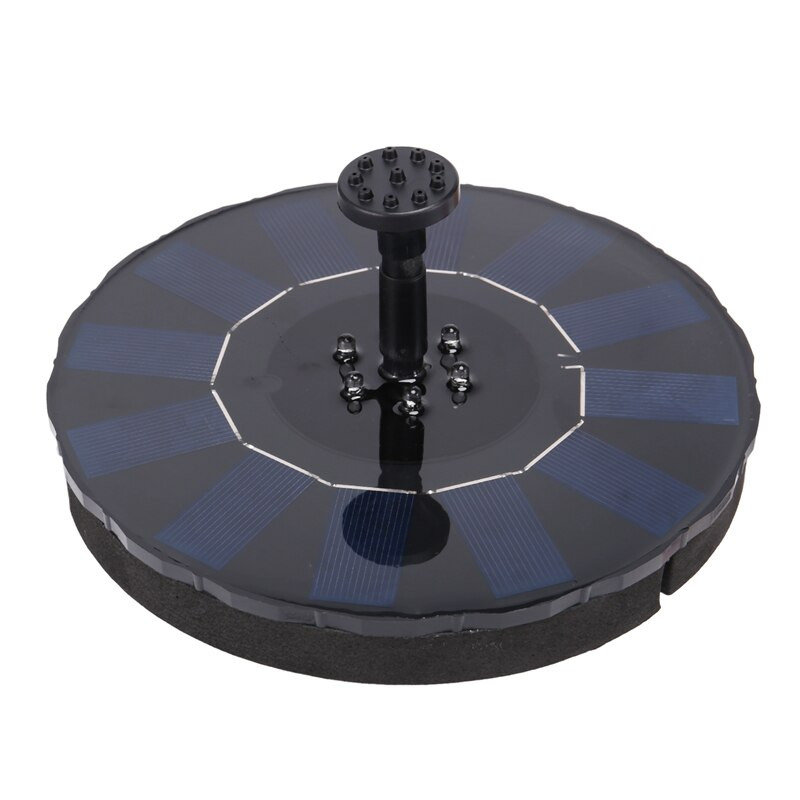 AT69 - Solárne čerpadlo s 5 tryskami, farebné LED solárne vodné fontány pre záhradné vtáčie kúpadlo, jazierko, akvárium.