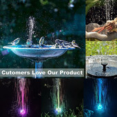 18/16/13 cm Lauke plūduriuojantis saulės energijos sodas vandens fontanas Saulės krioklys fontanas skydelis siurblys fontanas baseinas vandens tvenkinys Powere N7m4