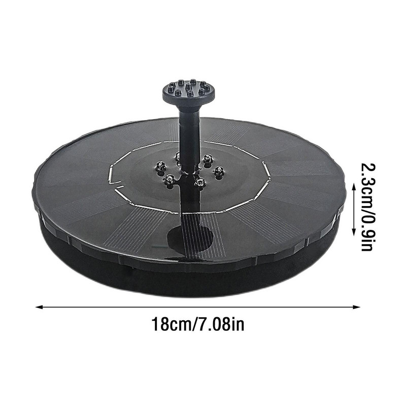 18/16/13 cm lauke plūduriuojantis saulės energijos sodas vandens fontanas fontanas tvenkinio skydas fontanas siurblys krioklys saulės energijos baseinas Wate U3u4