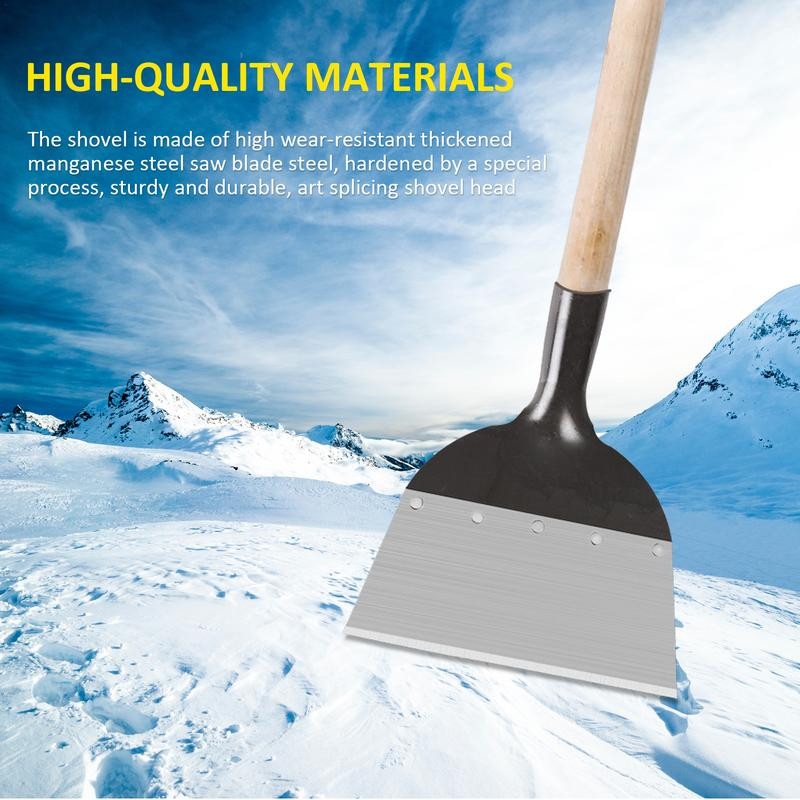 Lauko sodo valymo kastuvas Daugiafunkcis plieninis plokščias kastuvas Ledo kastuvas Ravėjimas sodinimas Sodo įrankis Pašalinkite lipdukus