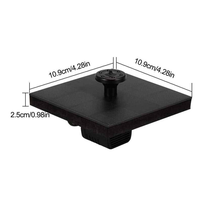 Solárna vodná fontána, čerpadlo, solárna fontána, vtáčia fontána, plávajúca fontána, jazierko, záhradná terasa, dekorácia na trávnik