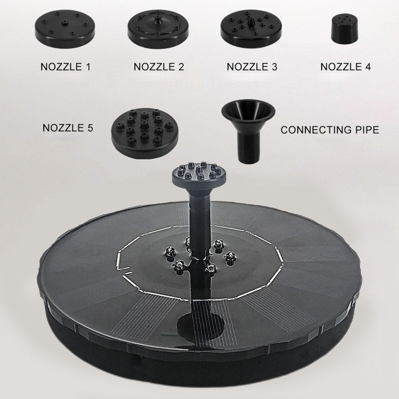 18/16/13 cm Lauke plūduriuojantis saulės energijos sodas vandens fontanas fontanas baseinas vandens skydas maitinamas saulės fontanas krioklys tvenkinys Pum L4o0