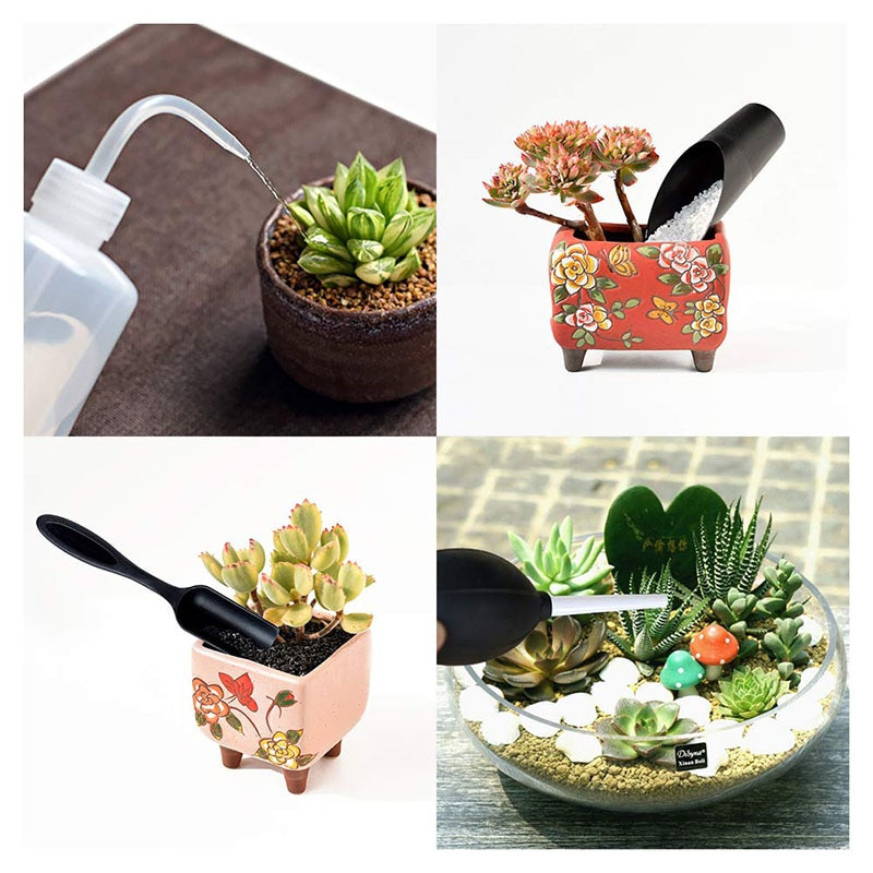 15 vnt. sultingų augalų įrankiai, mini sodo rankinio persodinimo įrankiai miniatiūriniam sodinimui, rinkinys miniatiūrinių sodo augalų priežiūrai patalpose