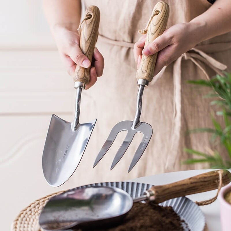 Nerūdijančio plieno platus kastuvas Sodo įrankis Kasimas Ravėjimas Purioje dirvoje sodinimas Kastuvas Sodas Balkonas Auginimas Vazonuose Rankinis įrankis