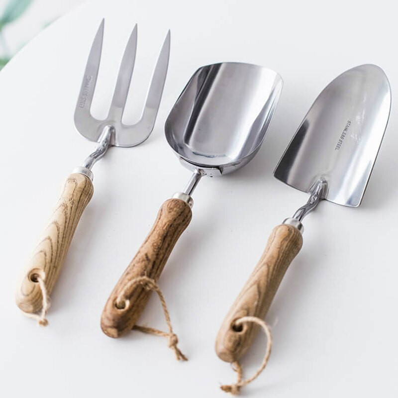 Nerūdijančio plieno platus kastuvas Sodo įrankis Kasimas Ravėjimas Purioje dirvoje sodinimas Kastuvas Sodas Balkonas Auginimas Vazonuose Rankinis įrankis