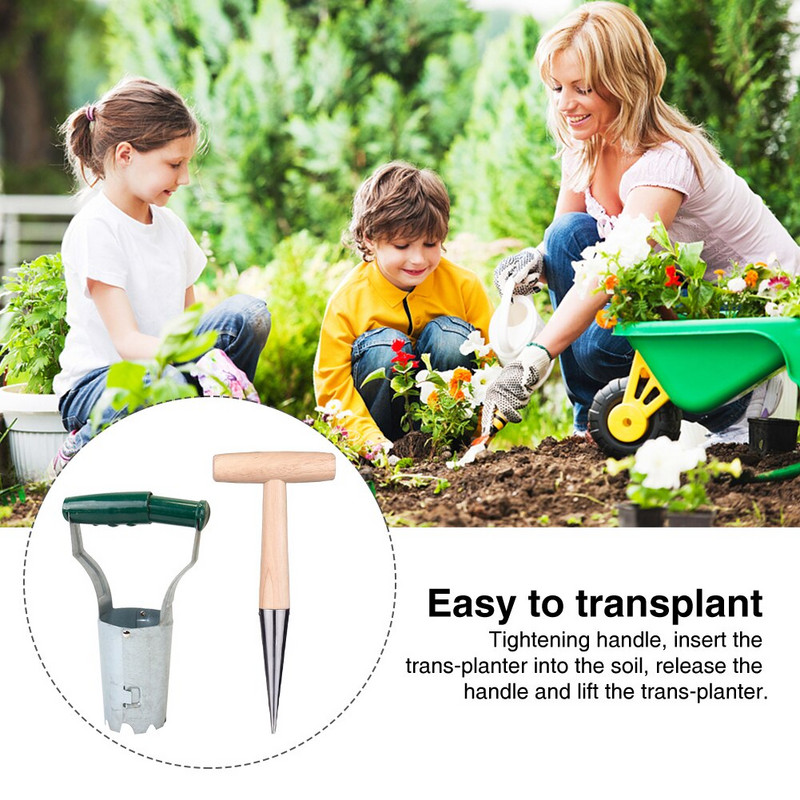 2 vnt Namai su skylutėmis sodinimo persodinimo rinkinys Rankinis daržovių gėlių sodo įrankis Sukulentai bonsai spygliuočių kasimas