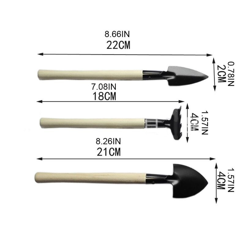 14 ks mini záhradné náradie na presádzanie sukulentných miniatúrnych sadeníc na výsadbu