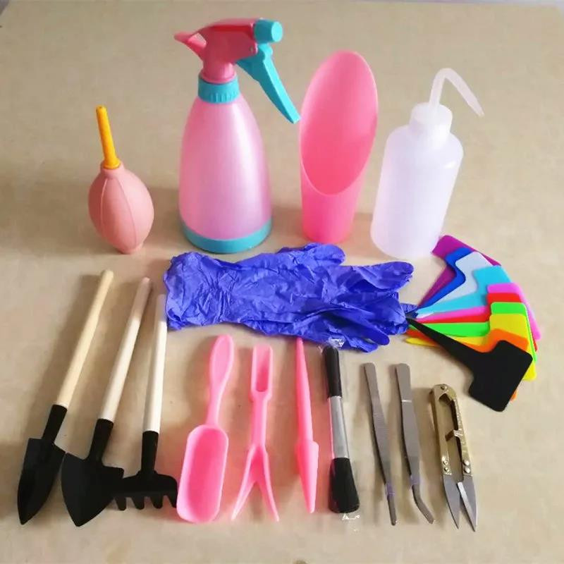 12/13 ks Záhradný kvetináč Mini záhradné ručné náradie Sada súprav sukulentných rastlín Náradie pre vnútorné bonsaje Miniatúrne transplantačné sadenice Nástroj