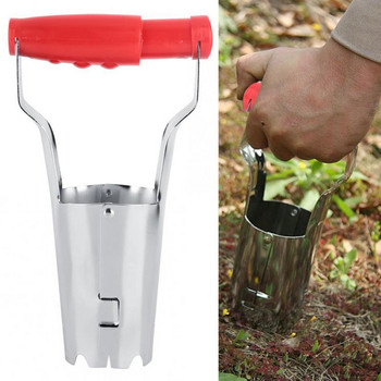 Ανοξείδωτο ατσάλι Auto Transplanting Seedlings Tools Garden Transplanter Auto Φτυάρι για Μεταφύτευση Λαχανικών Λουλούδια Δέντρα