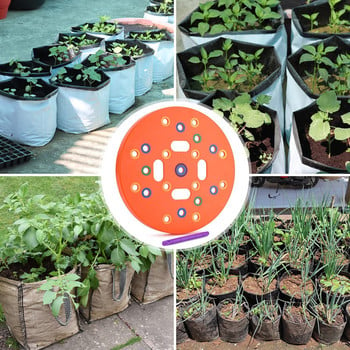 Πρότυπο σποράς σποράς Dibble Λαχανικά λουλούδια Φρούτα σπορόφυτα Spacer Εργαλείο κηπουρικής σποράς Πλάκα απόδοσης εξοικονόμησης νερού