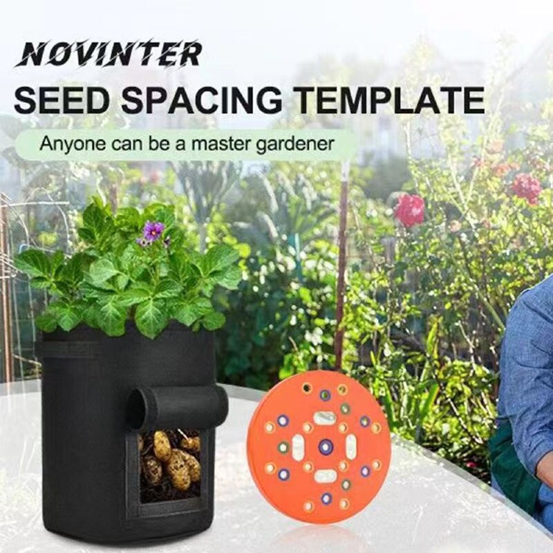 Šablóna na rozostup semien, záhradné náradie, doska na sadenie zeleniny, odolný nástroj na rozostup semien na sadenie záhradných semien