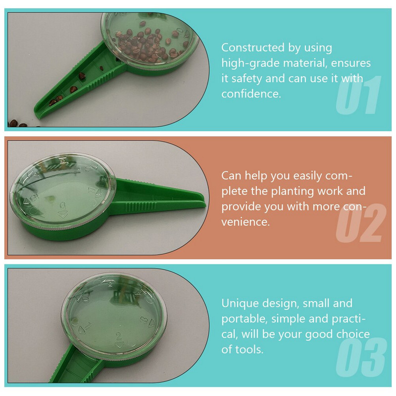 12 vnt sėjamosios sėjamosios sėjamosios sėjamosios dalintojas Sėjamosios rankinės sėjamosios įrankis Sėjamosios starteris sėjamosios sodo rankinis įrankis