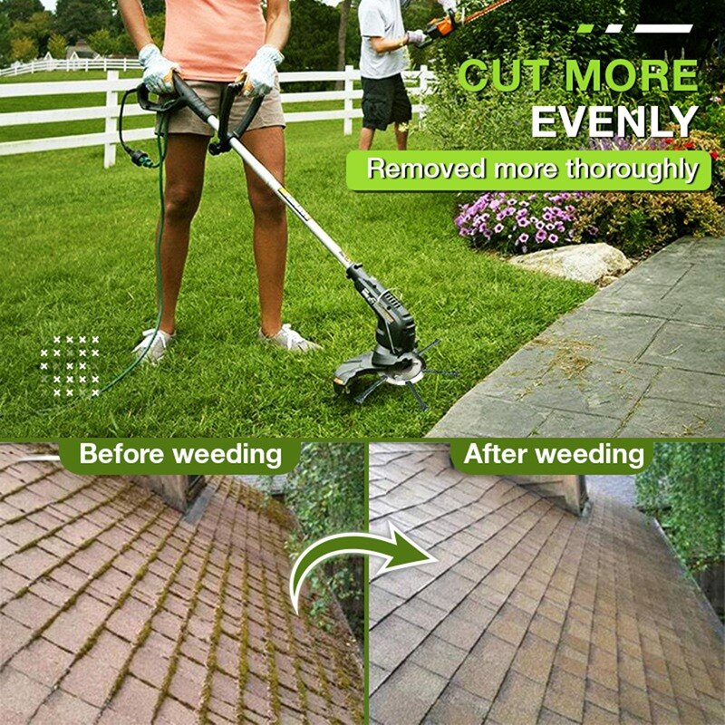 6-tolline terasest murutrimmeripeaga võsalõikuri traat umbrohutera aia murutrimmeripeaga muruniiduki tööriist