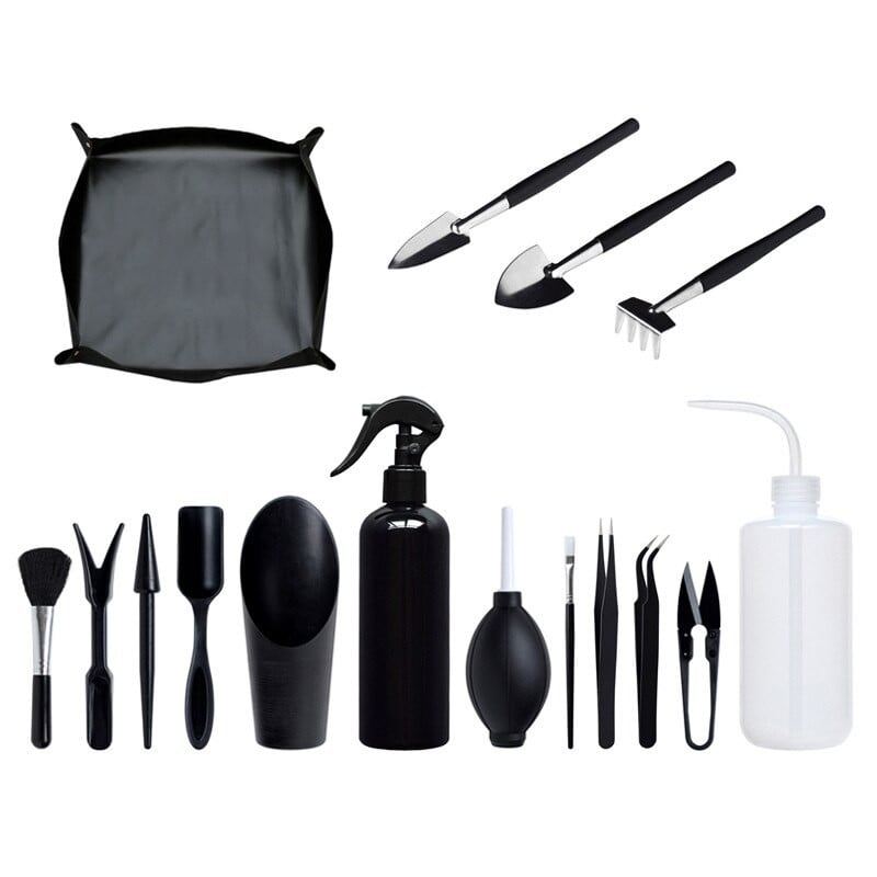 Sultingi augalai Įrankiai Mini sodo rankinių įrankių rinkinys persodinimo įrankiai Miniatiūriniai sodinimo sodo įrankių rinkiniai kambariniams miniatiūriniams