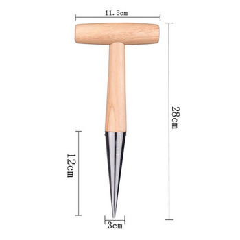 Ξύλινα Εργαλεία Φύτευσης Σπόροι και Βολβοί 28cm Home Gardening Hand Digger Seedling Remover Seedling Lifter Seedling Planter Tool