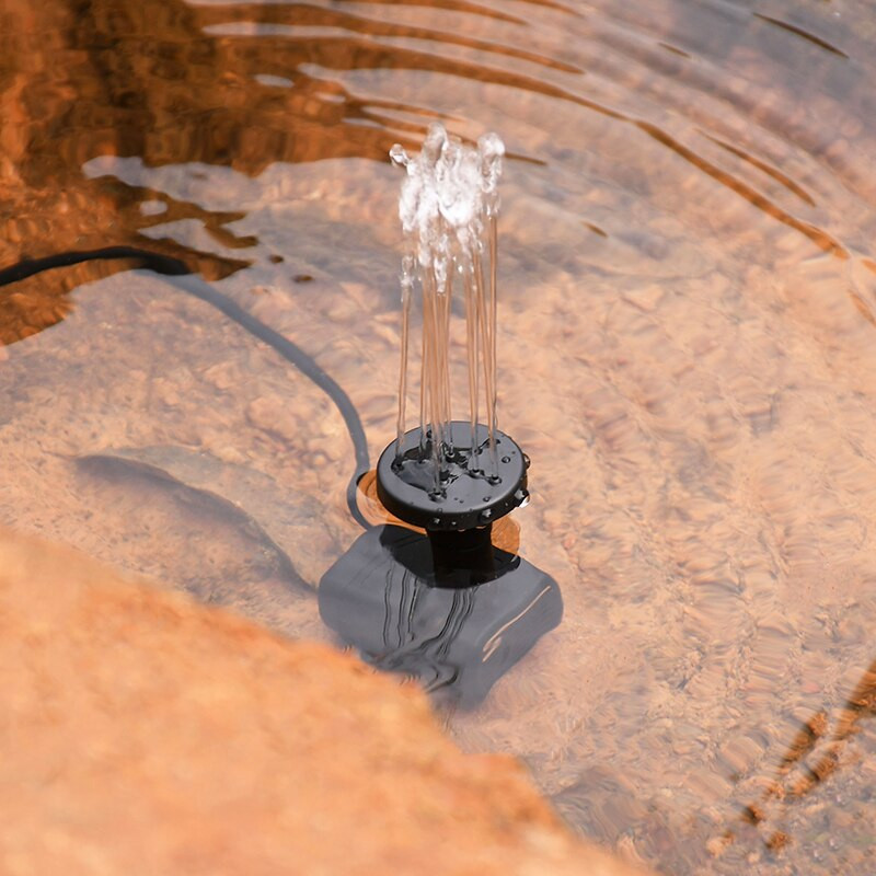 Solárne vodné čerpadlo, vodopády, solárny panel, solárne fontánové čerpadlo pre vtáčí kúpeľ, akvárium s rybími jazierkami, vodné čerpadlo pre záhradnú dekoráciu