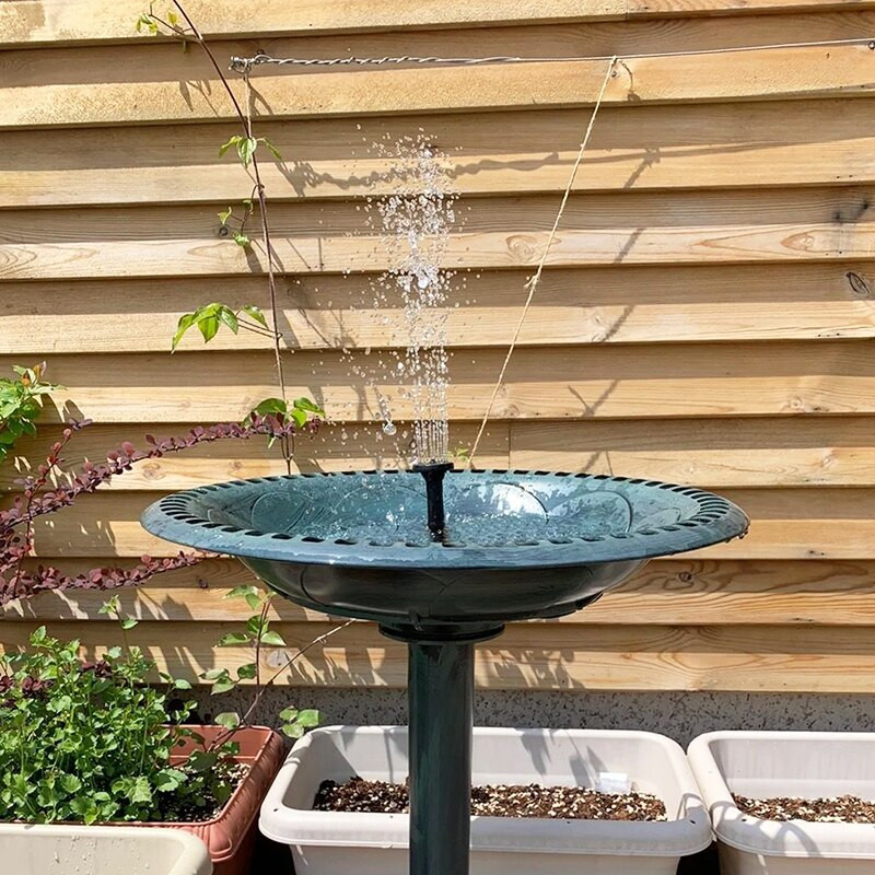 Solárne vodné čerpadlo, vodopády, solárny panel, solárne fontánové čerpadlo pre vtáčí kúpeľ, akvárium s rybími jazierkami, vodné čerpadlo pre záhradnú dekoráciu