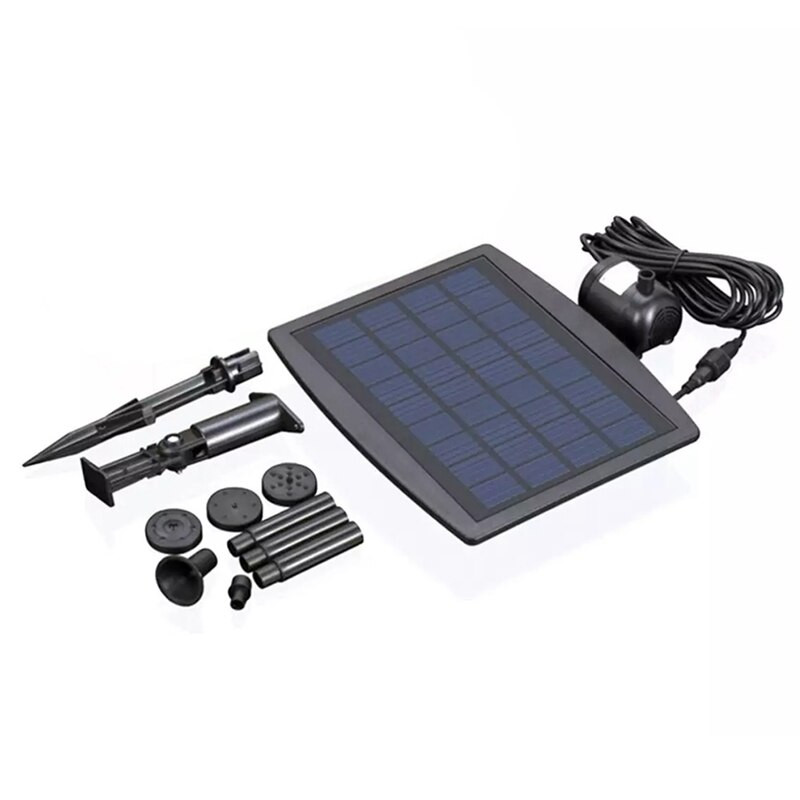 Vonkajšie solárne čerpadlo na fontánu pre vtáčí kúpeľ, záhradný bazén, jazierko, akvárium, plávajúca fontána, dekorácia krajiny