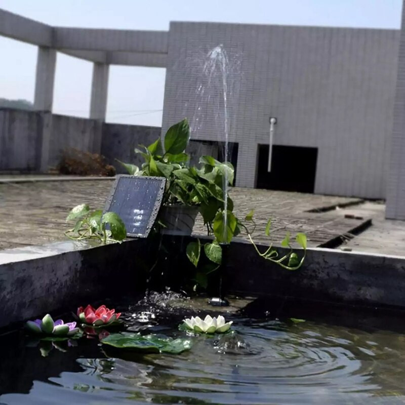 Vonkajšie solárne čerpadlo na fontánu pre vtáčí kúpeľ, záhradný bazén, jazierko, akvárium, plávajúca fontána, dekorácia krajiny