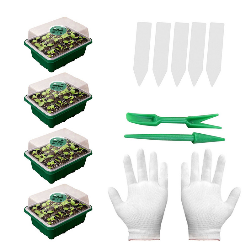 Sada kvetináčov na sadenice rastlín, škôlka, siatie, ochrana tepla, kvetináčové sadenice, sukulenty, terasa, trávnik a záhrada